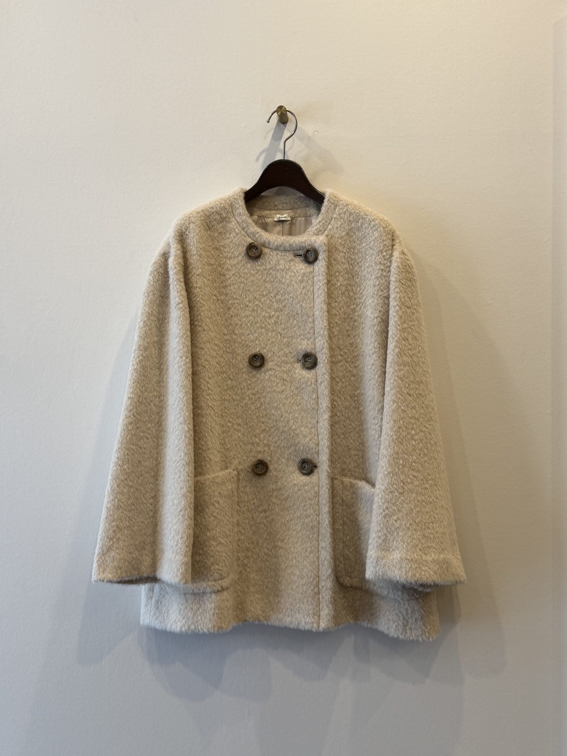 drawell ドロウェル　アルパカ　シャギー　ウール　コート drawell ドロウェル アルパカ シャギー ウール コート